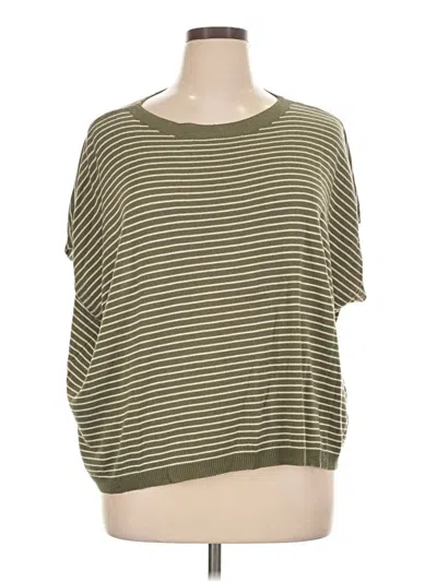 Pre-owned Max Studio Cardigan Sweater In Green