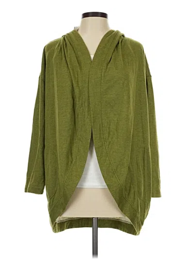 Pre-owned Max Studio Cardigan Sweater In Green