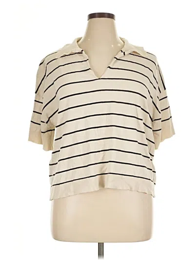 Pre-owned Max Studio Cardigan Sweater In Ivory