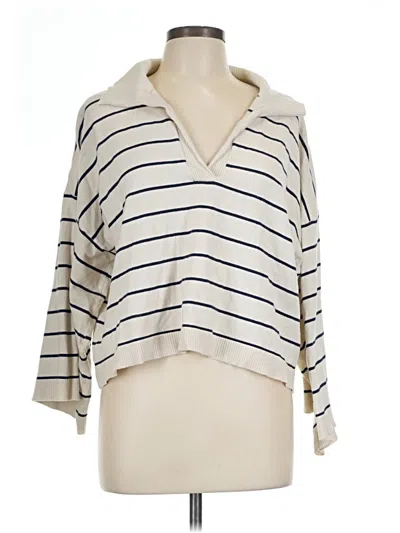 Pre-owned Max Studio Cardigan Sweater In Ivory