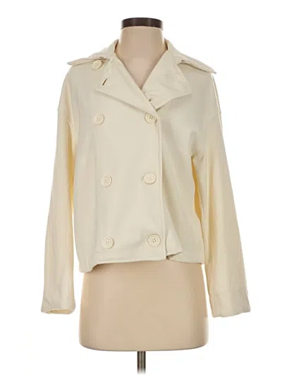 Pre-owned Max Studio Cardigan Sweater In Ivory