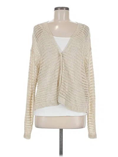 Pre-owned Max Studio Cardigan Sweater In Ivory
