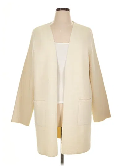 Pre-owned Max Studio Cardigan Sweater In Ivory