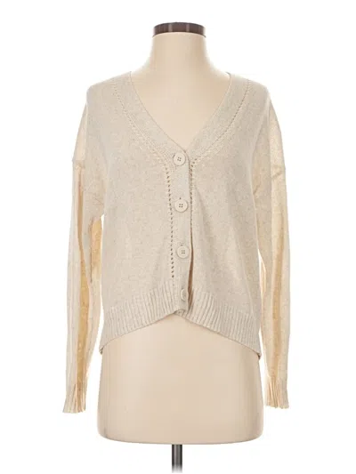 Pre-owned Max Studio Cardigan Sweater In Ivory