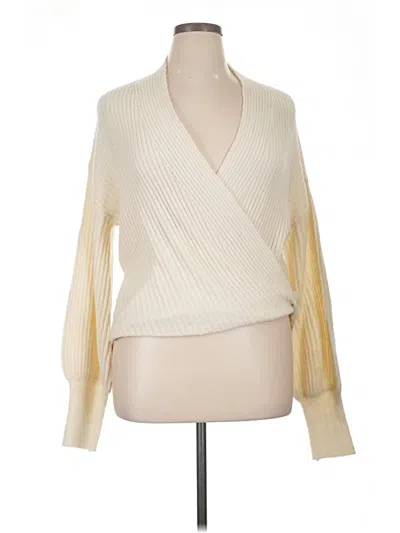Pre-owned Max Studio Cardigan Sweater In Ivory