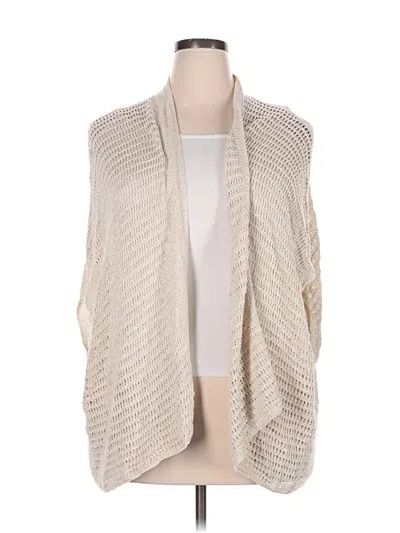 Pre-owned Max Studio Cardigan Sweater In Ivory