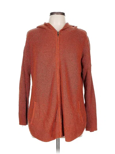 Pre-owned Max Studio Cardigan Sweater In Orange
