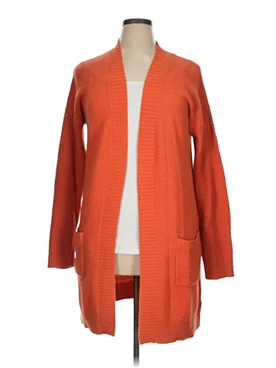 Pre-owned Max Studio Cardigan Sweater In Orange