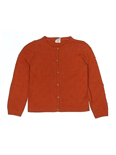 Pre-owned Max Studio Kids' Cardigan Sweater In Orange