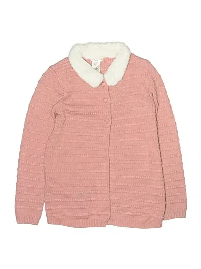 Pre-owned Max Studio Kids' Cardigan Sweater In Pink
