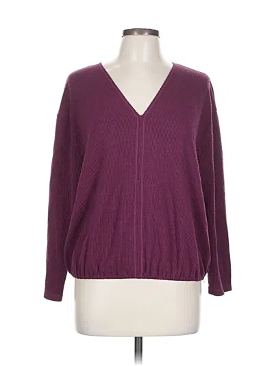Pre-owned Max Studio Cardigan Sweater In Purple