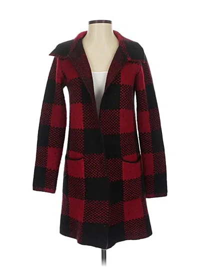 Pre-owned Max Studio Cardigan Sweater In Red