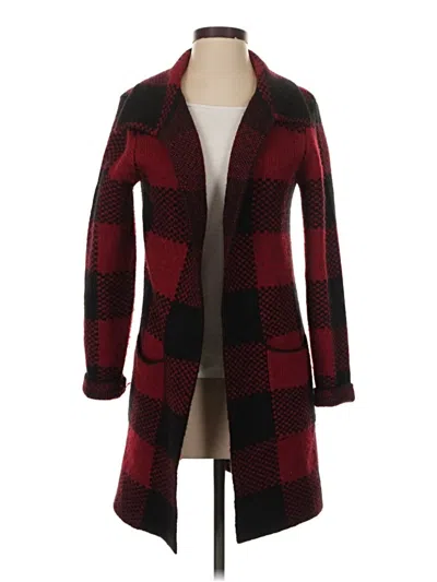 Pre-owned Max Studio Cardigan Sweater In Red