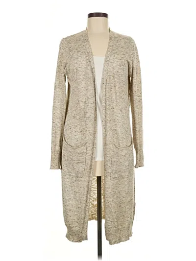 Pre-owned Max Studio Cardigan Sweater In Tan