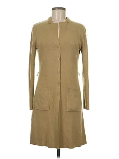 Pre-owned Max Studio Cardigan Sweater In Tan