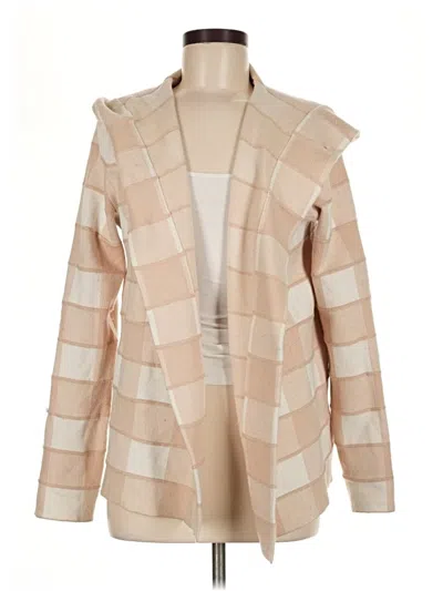 Pre-owned Max Studio Cardigan Sweater In Tan