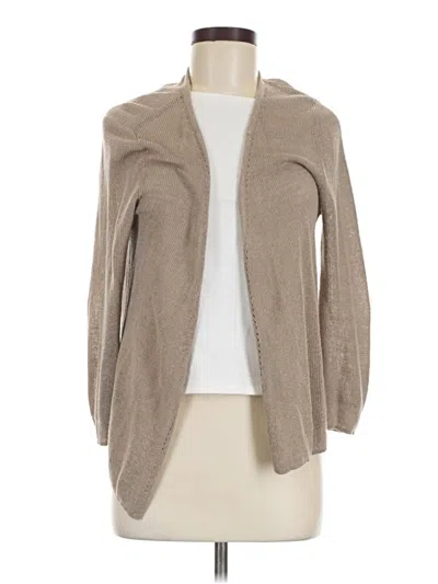 Pre-owned Max Studio Cardigan Sweater In Tan