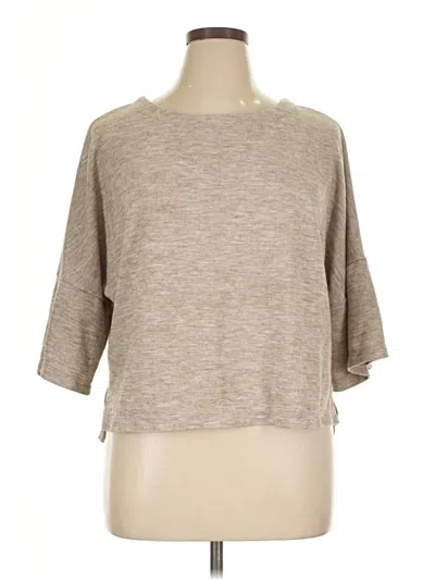 Pre-owned Max Studio Cardigan Sweater In Tan