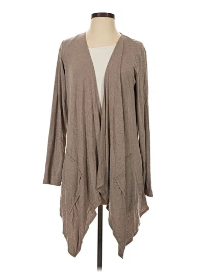 Pre-owned Max Studio Cardigan Sweater In Tan