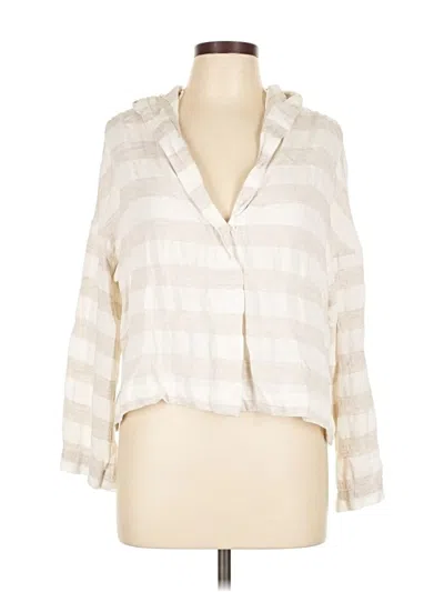 Pre-owned Max Studio Cardigan Sweater In White