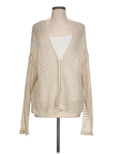 Pre-owned Max Studio Cardigan Sweater In White