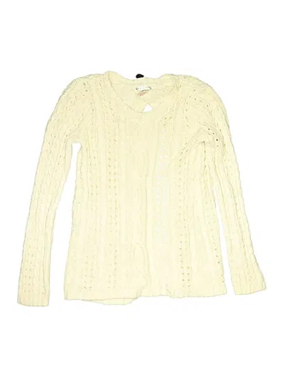 Pre-owned Max Studio Kids' Cardigan Sweater In Yellow