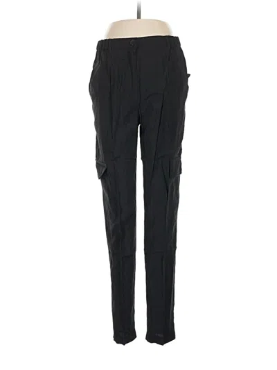 Pre-owned Max Studio Cargo Pants In Black