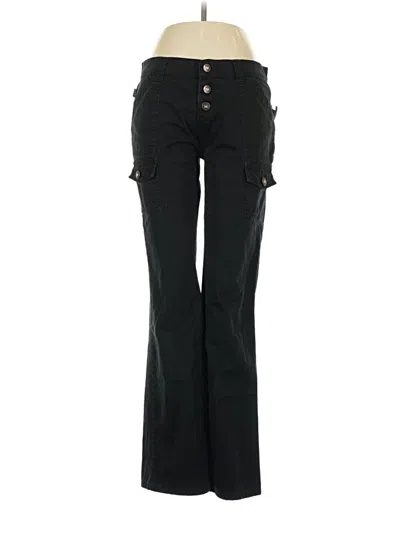 Pre-owned Max Studio Cargo Pants In Black