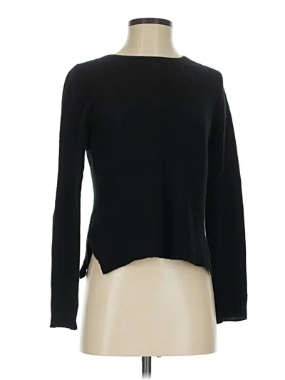 Pre-owned Max Studio Cashmere Pullover Sweater In Black