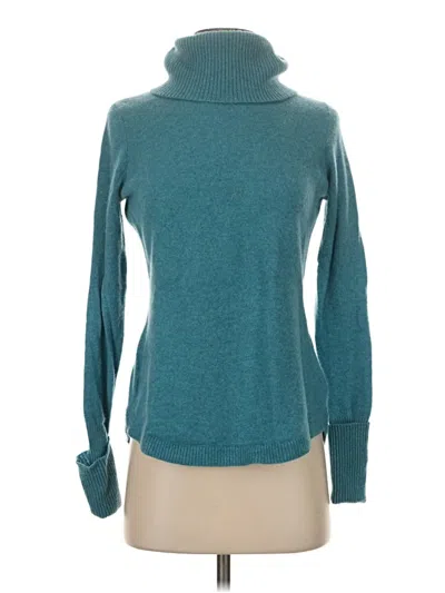 Pre-owned Max Studio Cashmere Pullover Sweater In Blue