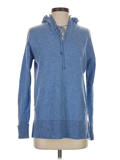 Pre-owned Max Studio Cashmere Pullover Sweater In Blue