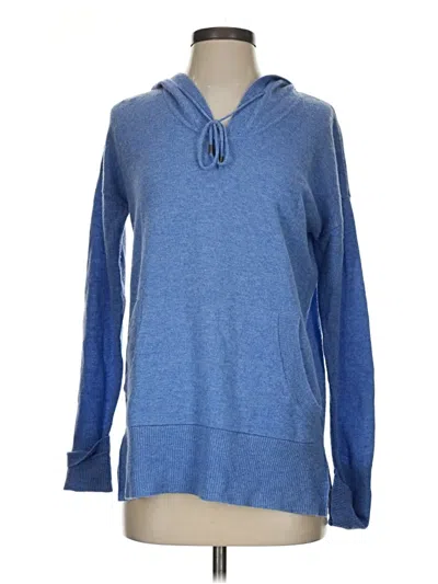 Pre-owned Max Studio Cashmere Pullover Sweater In Blue