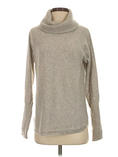 Pre-owned Max Studio Cashmere Pullover Sweater In Gray