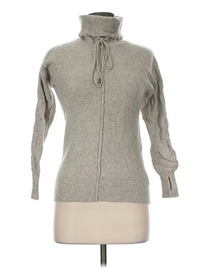 Pre-owned Max Studio Cashmere Pullover Sweater In Gray