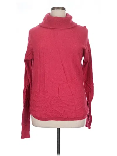 Pre-owned Max Studio Cashmere Pullover Sweater In Red