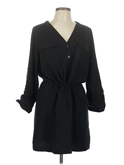 Pre-owned Max Studio Casual Dress In Black
