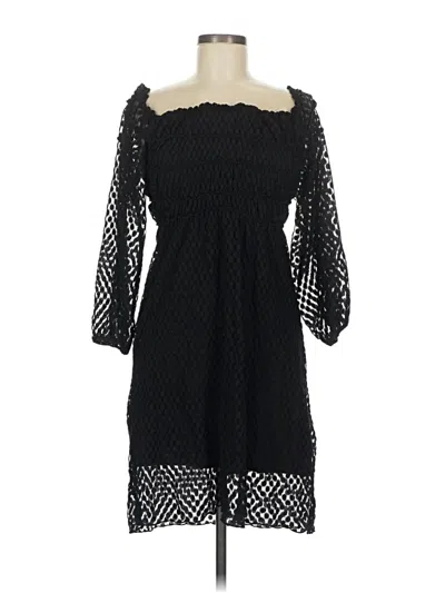 Pre-owned Max Studio Casual Dress In Black
