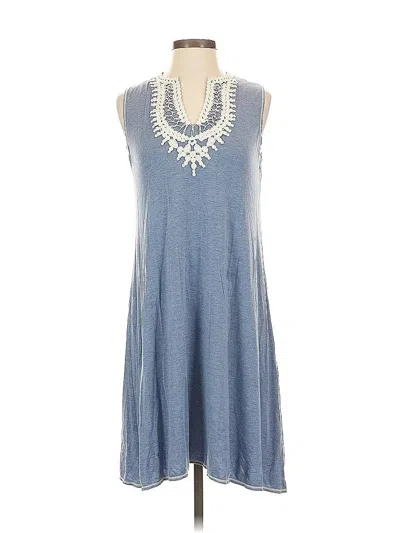 Pre-owned Max Studio Casual Dress In Blue