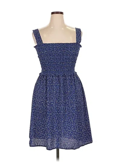 Pre-owned Max Studio Casual Dress In Blue