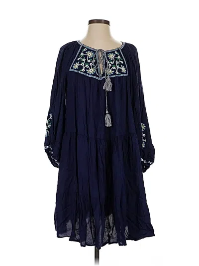 Pre-owned Max Studio Casual Dress In Blue