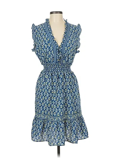 Pre-owned Max Studio Casual Dress In Blue