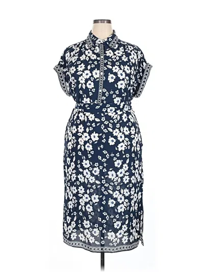 Pre-owned Max Studio Casual Dress In Blue