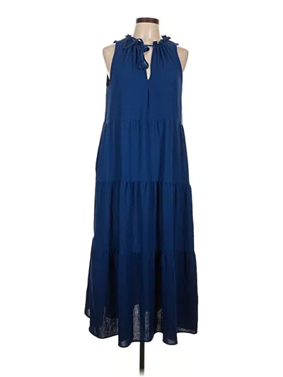 Pre-owned Max Studio Casual Dress In Blue