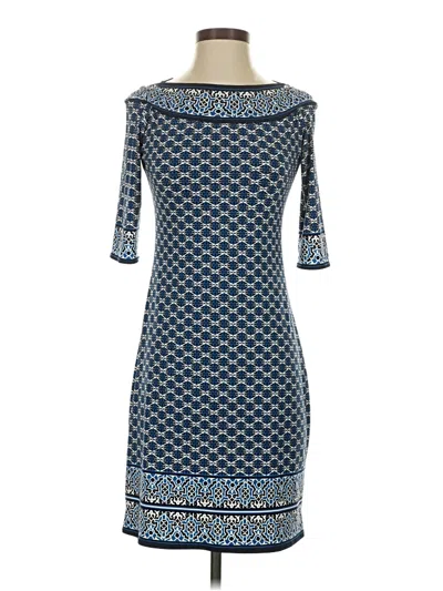 Pre-owned Max Studio Casual Dress In Blue