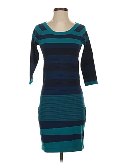 Pre-owned Max Studio Casual Dress In Blue