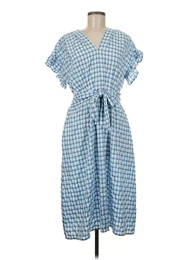 Pre-owned Max Studio Casual Dress In Blue