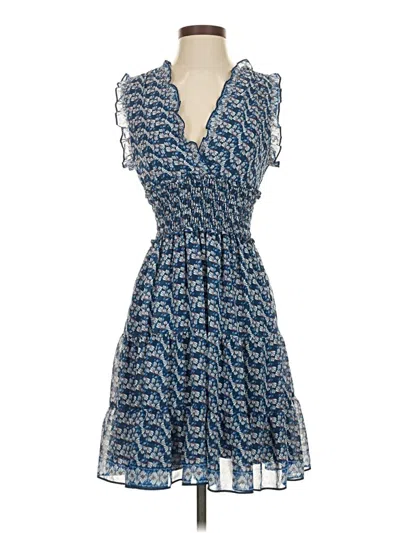Pre-owned Max Studio Casual Dress In Blue