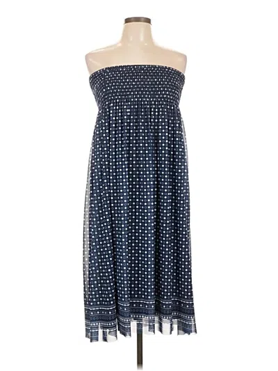 Pre-owned Max Studio Casual Dress In Blue