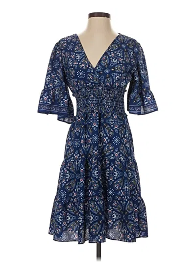 Pre-owned Max Studio Casual Dress In Blue