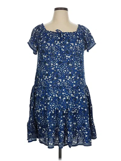 Pre-owned Max Studio Casual Dress In Blue